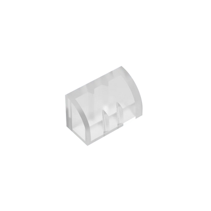 Gobricks GDS-M063 Curved Brick 1 x 2 x 1 No Studs | Compatible Building Block