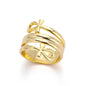 Cute Cat Claw Open Rings For Women Stainless Steel Gold Color Temperament Animal Finger Ring 2025 New Fashion Couple Jewelry