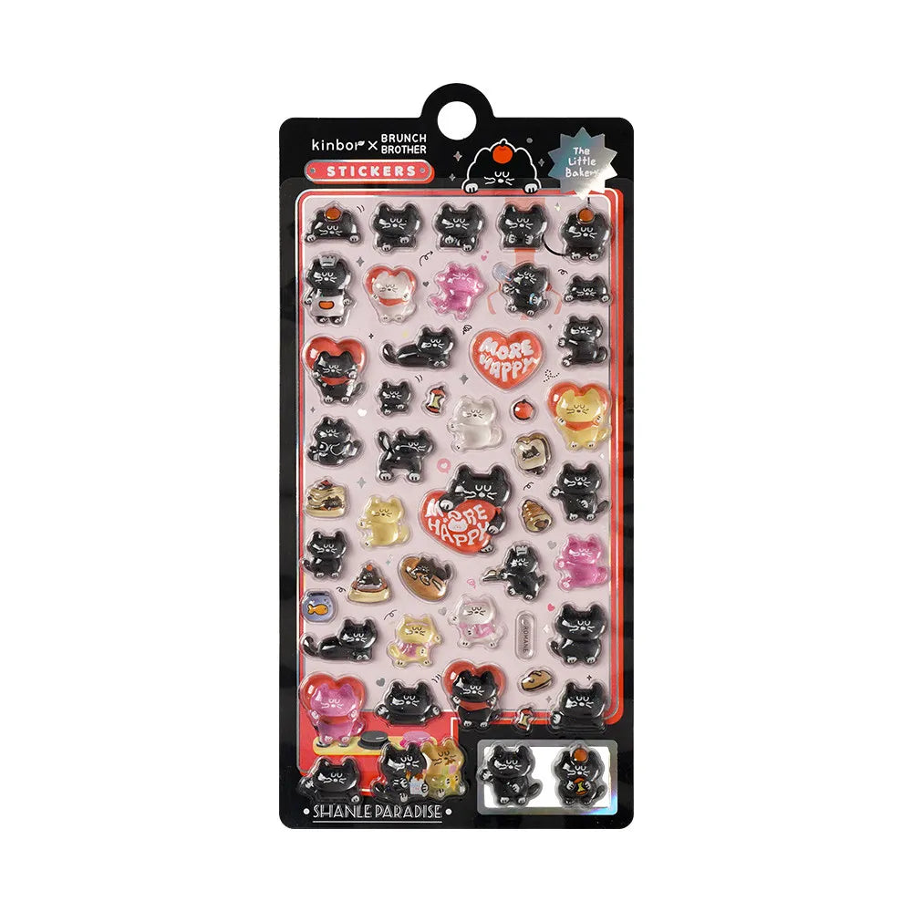 Japanese Anime Food Stamping Seal Fun | 3D Crystal Diamond Sticker Set for Kids