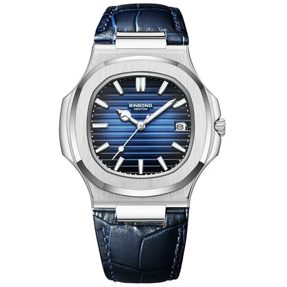 New Casual Business Fashion Quartz Wristwatches Rose Gold Clock Men Luxury Watch Automatic Watches Mens Black Relogio Masculino