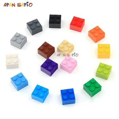 60pcs DIY Building Blocks Thick Figures Bricks 2x2 Dots | Educational Creative Toy for Children