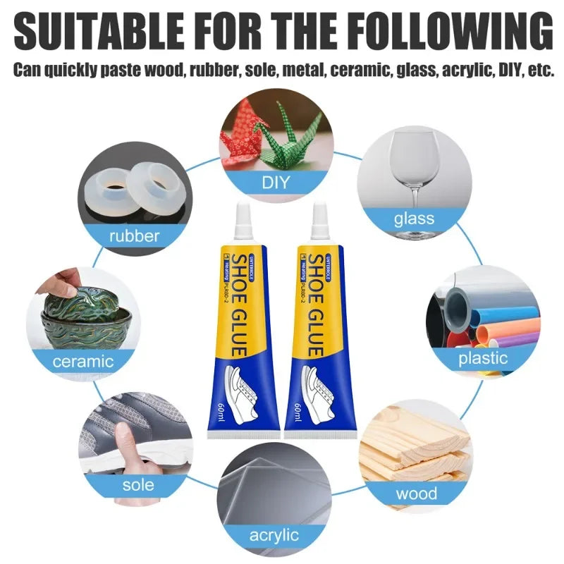Shoe Repairing Adhesive | Universal Strong Shoemaker Glue for Leather, Rubber, and Plastic