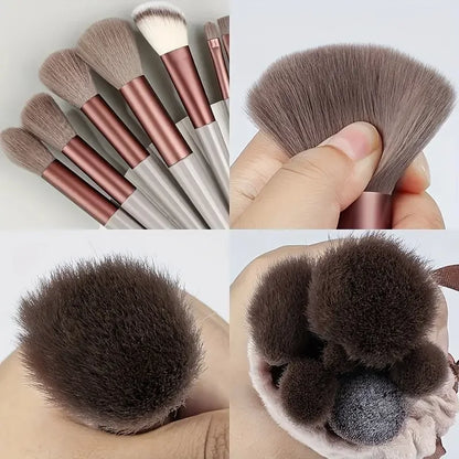 13-Piece Makeup Brush Set | Complete Eye Shadow, Concealer & Powder Brush Kit