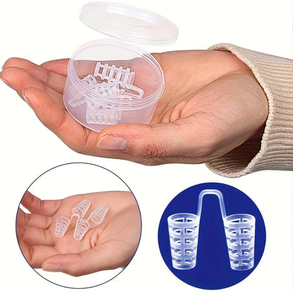 Soft Silicone Nasal Strips | Portable Snoring Relief Aid