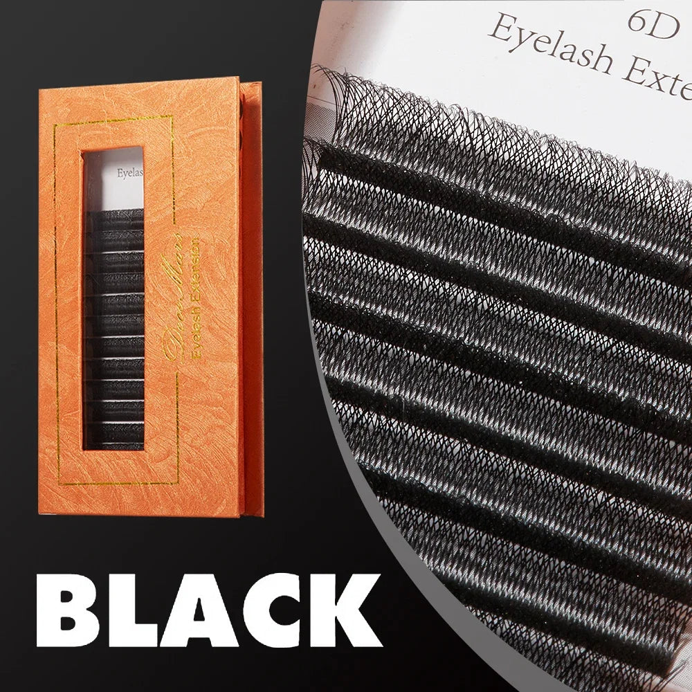 DeceMars 6D-W Shaped Eyelash Extensions | Salon-Grade Volume Lashes