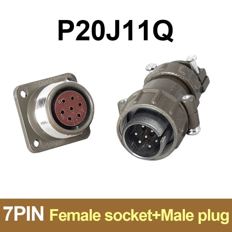 P20 Series Connector 2 3 4 5 7 Core 20mm Plug and Socket | Waterproof Circular Connector
