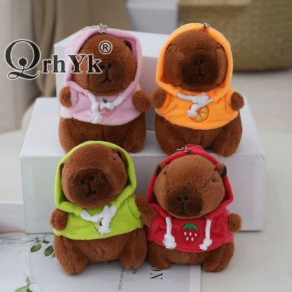Capybara Plush Keychain | Cartoon Bag Pendant and Car Keyring