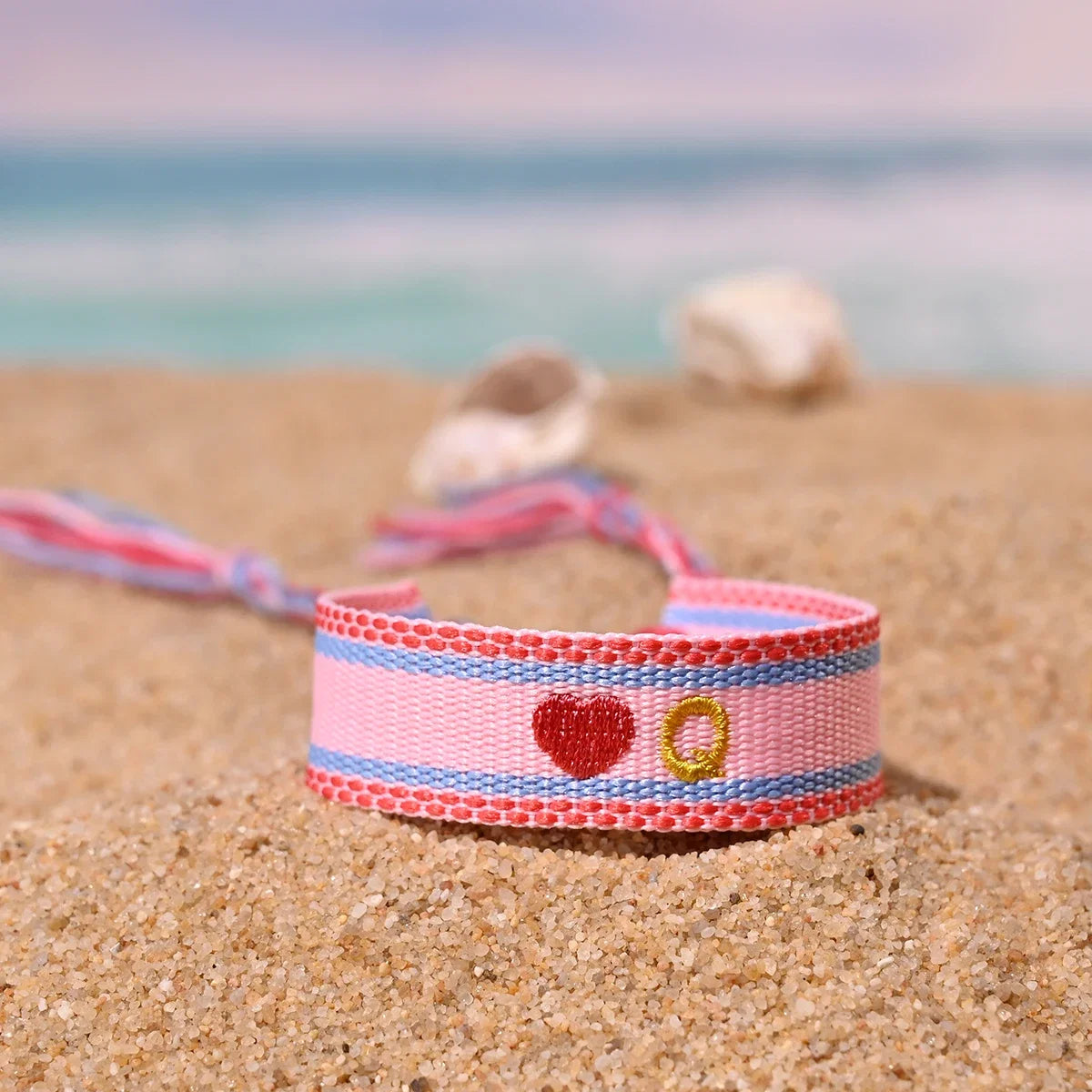 Handwoven Initial Letter Bracelet | Personalized Friendship Gift for Women