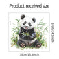 Panda Wall Decal for Kids Room | Cute Bamboo Eating Animal Sticker