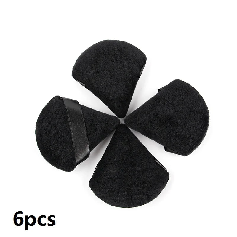 Reusable Triangle Velvet Powder Puffs | Soft Face Makeup Sponges