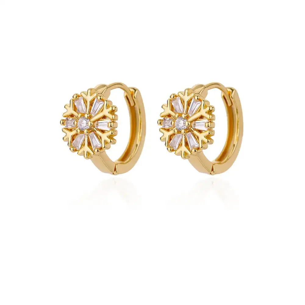 Cubic Zirconia U Shape Stud Earrings For Women Stainless Steel Geometric Earrings Jewelry Wedding Birthday Gift