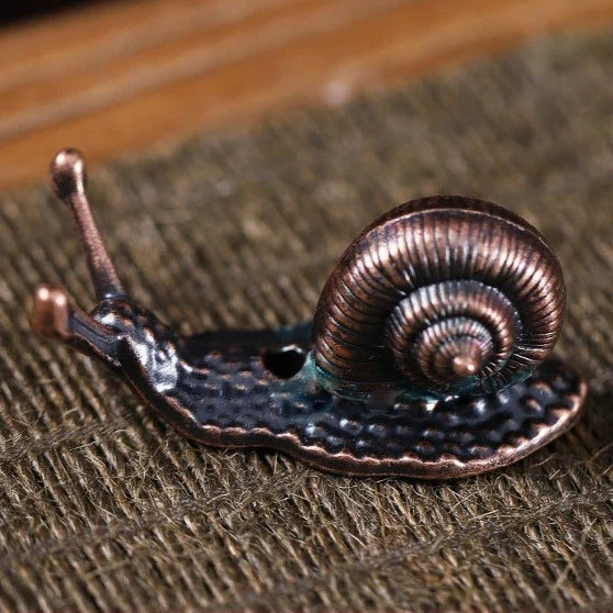 Metal Turtle Snail Shape Incense Holder | Alloy Animal Incense Burner for Home Decor