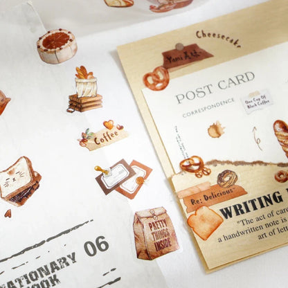 Cute Cartoon Snack Ice Cream Masking Tape | 5x200cm for DIY Scrapbooking