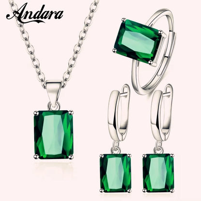 Andara 925 Sterling Silver Heart Jewelry Set | Romantic Birthday Valentine's Day Gift