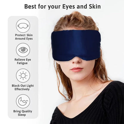 Imitated Silk Sleep Mask | Soft Pressureless Eye Cover for Deep Sleep