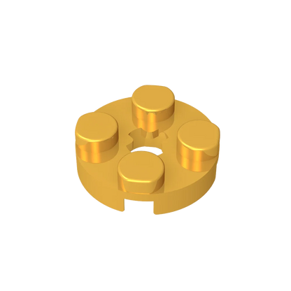 Gobricks GDS-609 PLATE 2X2 ROUND | Compatible Building Blocks for DIY Educational Models