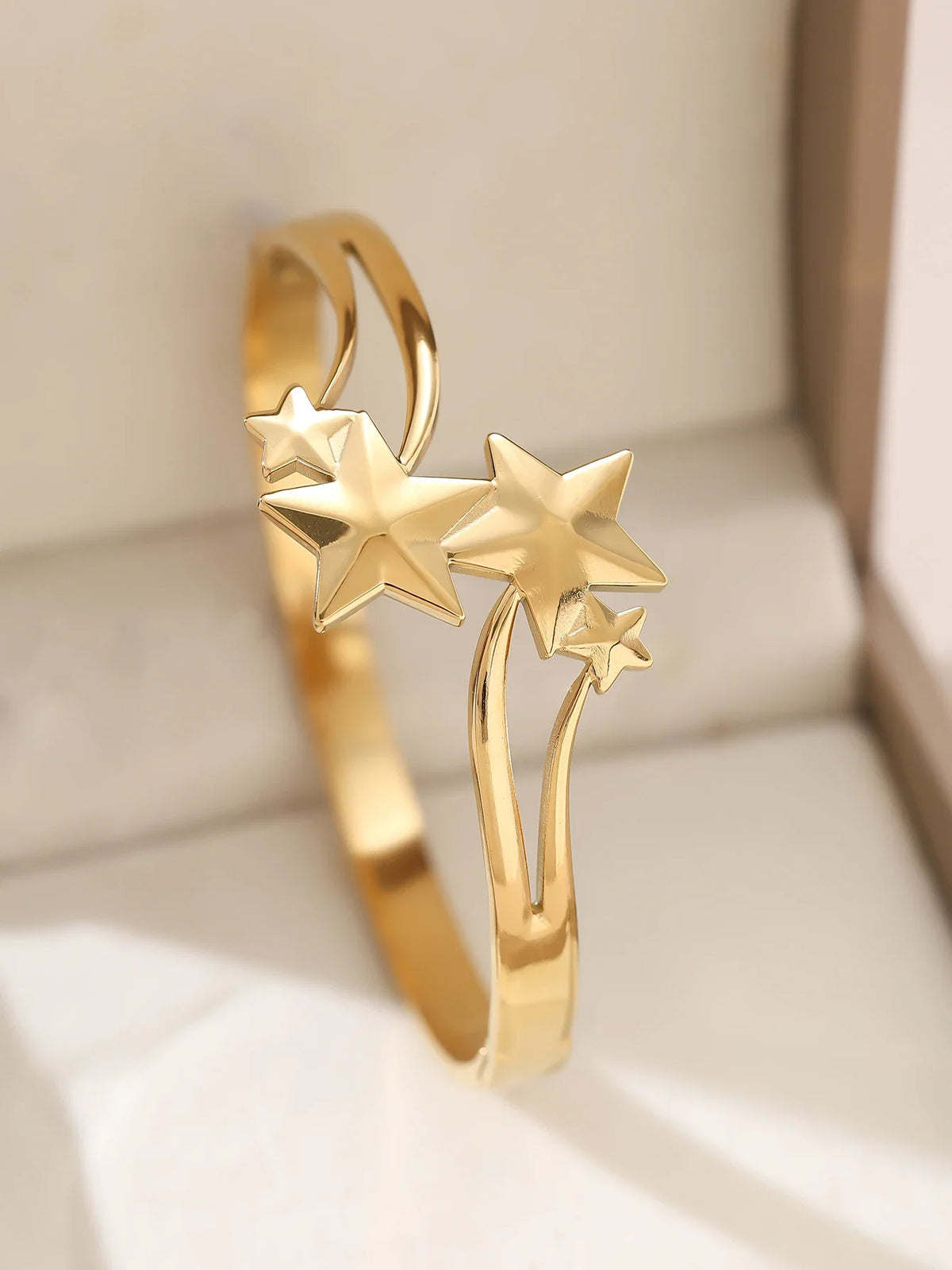 1pieces/set women's wedding jewelry party holiday Valentine's Day gift stainless steel bracelet plated with 18K gold bracelet