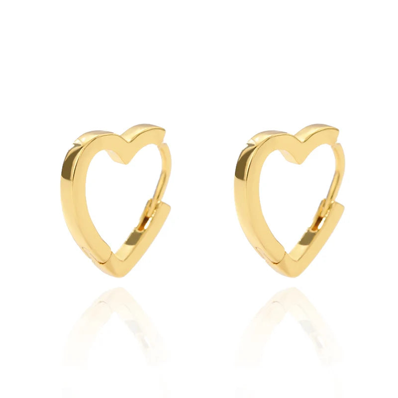 Chunky Drop Hoop Earrings for Women Stainless Steel Gold Color Piercing Earring 2024 Trend New In Trend Jewelry aretes mujer
