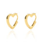 Chunky Drop Hoop Earrings for Women Stainless Steel Gold Color Piercing Earring 2024 Trend New In Trend Jewelry aretes mujer