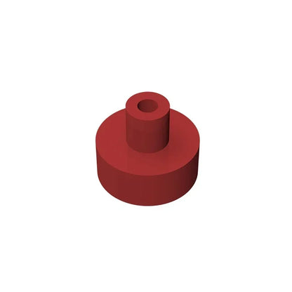 Gobricks Tile Round 1x1 with Bar and Pin Holder | Compatible Building Block