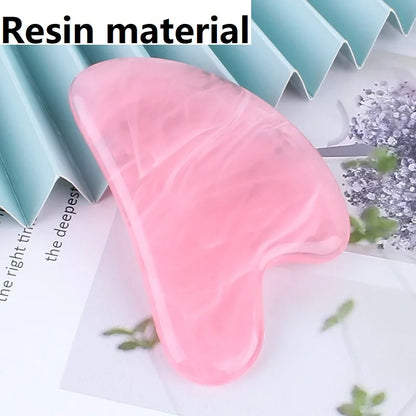 Resin Gua Sha Stone | Face Roller and Gouache Scraper Tool