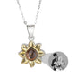 Custom SunFlower Projection Necklace Personalized Lover Keepsake Jewelry