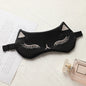 Cat Silk Sleep Eye Mask | Cute Light Blocking Eye Cover for Travel and Nap