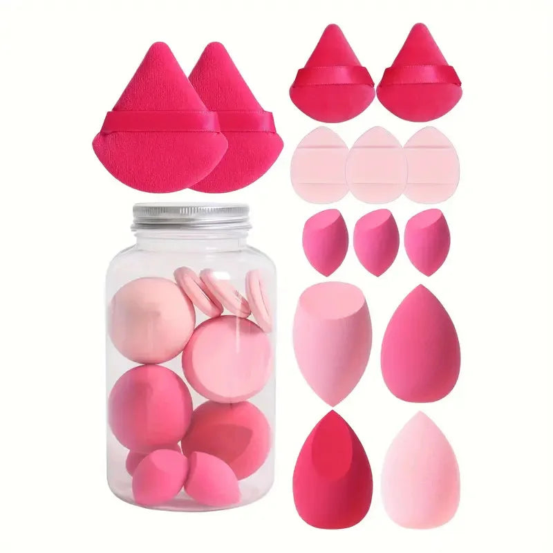 12/14Pcs Makeup Sponge Set | Cosmetic Blender Beauty Eggs and Foundation Puffs