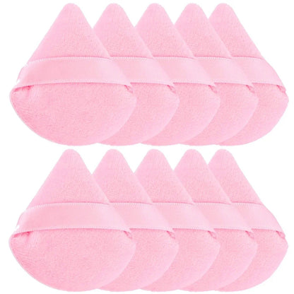 Reusable Triangle Velvet Powder Puffs | Soft Face Makeup Sponges
