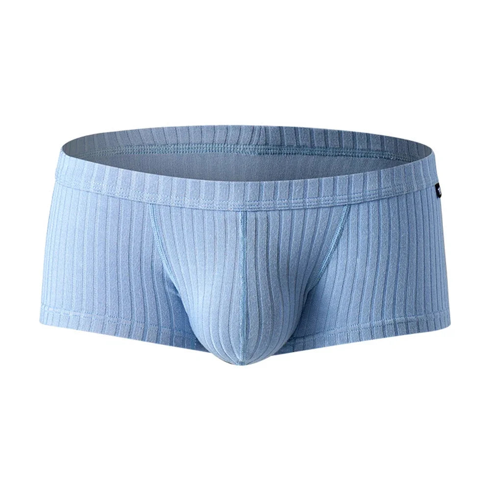 Mens Solid Color Trunks Underpants Pouch Enhancing Low Waist Sweat Breathable Shorts Underwear Comfort Panties Lingeries