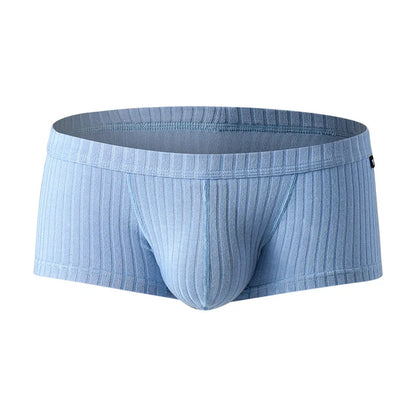 Mens Solid Color Trunks Underpants Pouch Enhancing Low Waist Sweat Breathable Shorts Underwear Comfort Panties Lingeries