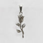 New Gold Plated Rose Flower Pendant Necklace Simple Vintage Clavicle Chain Stainless Steel Necklace for Men Women Jewelry Gifts
