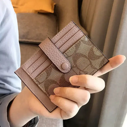 Compact RFID Wallet for Women | Slim Card Holder and Coin Purse