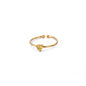 Fashion Zircon Heart Birthstone Rings For Women Stainless Steel Gold Color Birthstone Ring  Aesthetic Wedding Jewelry Gift