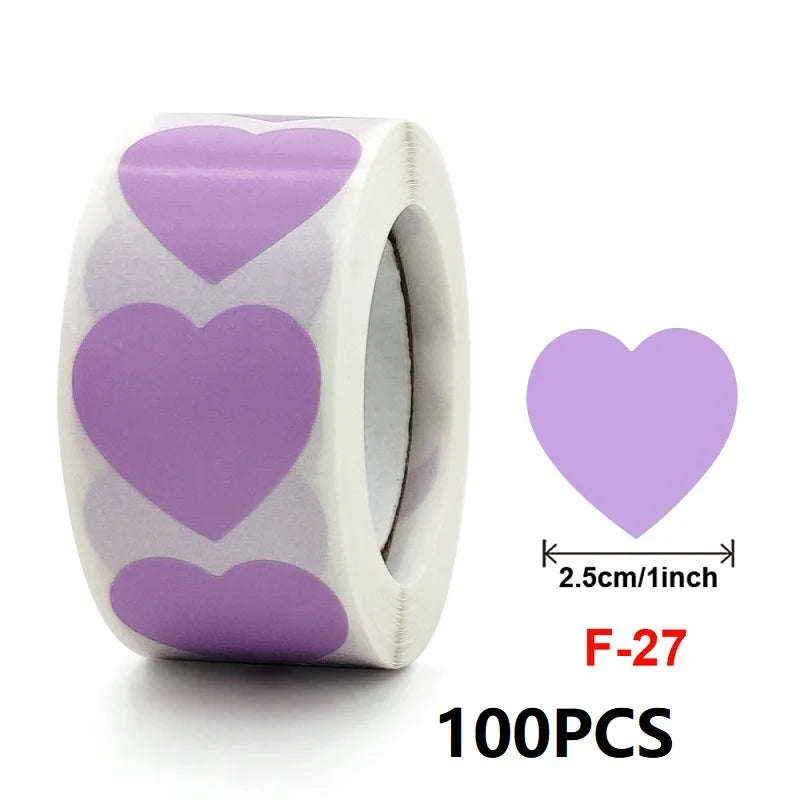 100-500PCS Thank You Stickers | Heart Shaped Merci Labels for Packaging and Gifts