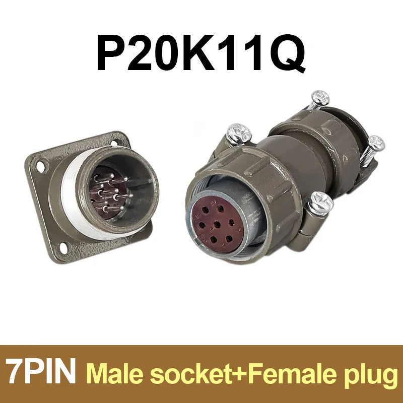 P20 Series Connector 2 3 4 5 7 Core 20mm Plug and Socket | Waterproof Circular Connector