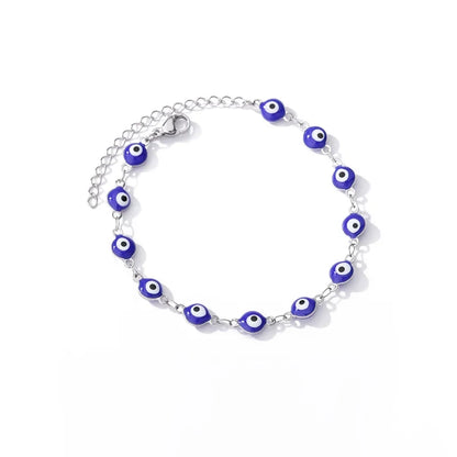 Hand Evil Eye Bracelet For Women Stainless Steel Zircon Bangle Sets Turkish Luxury Party Jewelry pulseras bijoux femme