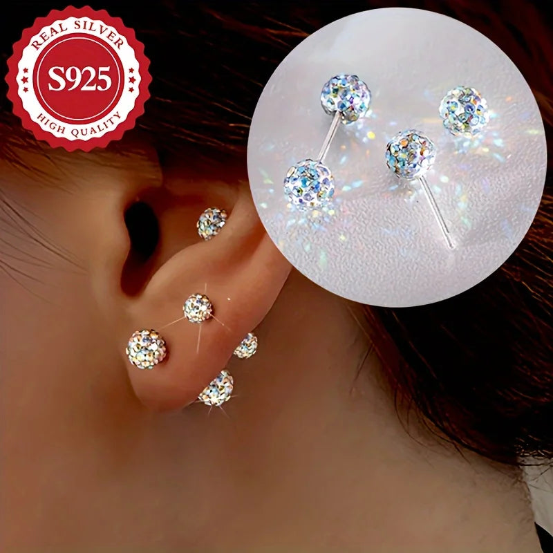 S925 Silver Stud Earrings for Women, Penguin Shape, Party Accessories