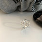 VENTFILLE 925 Sterling Silver Finger Rings New Fashion Creative Cross Hollow Chain Geometric Party Jewelry Gifts