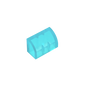 Gobricks GDS-M063 Curved Brick 1 x 2 x 1 No Studs | Compatible Building Block