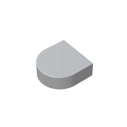 Gobricks Tile Round 1 x 1 Half Circle Extended | Compatible Brick Building Block