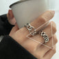 VENTFILLE 925 Sterling Silver Geometric Multilayer Round Bead Ring | Fashion Punk Temperament Jewelry