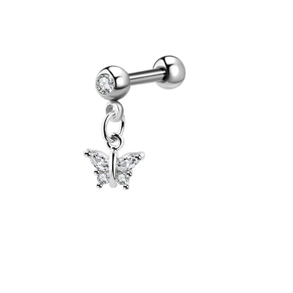 Moon Star Cartilage Earring Set | Cute Tragus Helix Daith Jewelry
