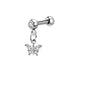Moon Star Cartilage Earring Set | Cute Tragus Helix Daith Jewelry