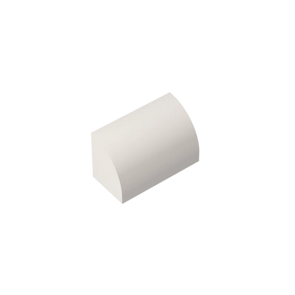Gobricks GDS-M063 Curved Brick 1 x 2 x 1 No Studs | Compatible Building Block