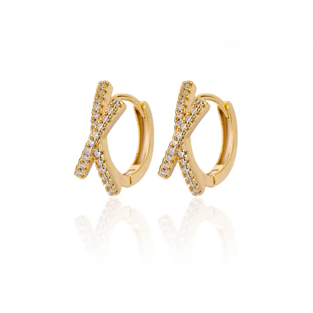 Zircon Pendientes Earring For Women Stainless Steel Hoop Piercing Earring Trending 2024 New Jewerly aretes de mujer bijoux femme