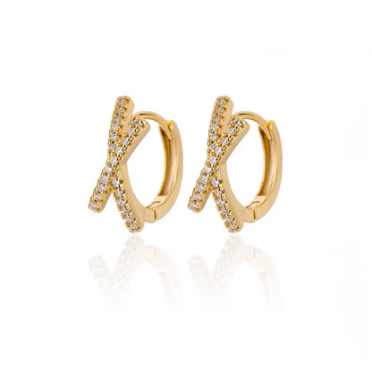 Zircon Pendientes Earring For Women Stainless Steel Hoop Piercing Earring Trending 2024 New Jewerly aretes de mujer bijoux femme
