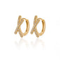 Zircon Pendientes Earring For Women Stainless Steel Hoop Piercing Earring Trending 2024 New Jewerly aretes de mujer bijoux femme