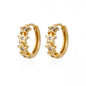 Vintage Round Stainless Steel Hoop Earrings For Women Gold Plated Earring 2023 Trending Statement Ear Jewelry Christmas Gift