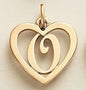 SUNIBI Stainless Steel Letter Heart Shape Hollow Pendant Charm for Bracelet Necklaces  for Women DIY Jewelry Making